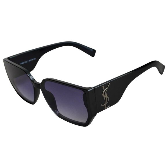 Saint Laurent YSL 11090 COL.1 Black Oversized Sunglasses | 58-16-139 | Women’s - Picture 16 of 16